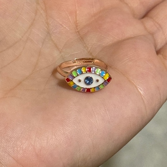 💕 Colorful Evil Eye Ring - Picture 4 of 4